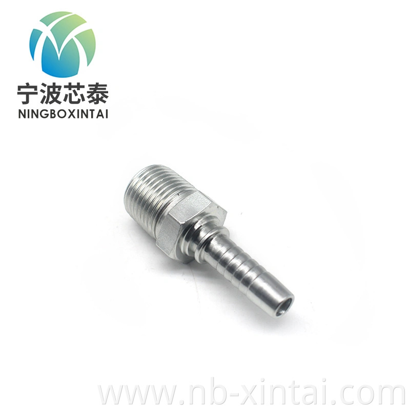 Metric Male Hose Fitting DIN 3861 Hydraulic Hose Fitting Male Carbon Steel Fitting Stainless Steel Fittings for Hydraulic Hose Pipe